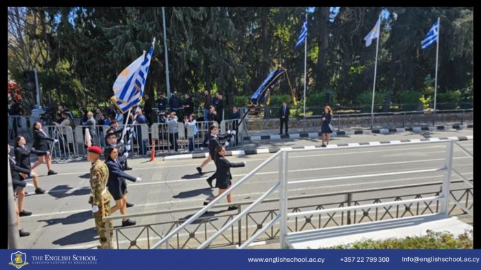 School's Proud Presence at the 25th March Nicosia Parade